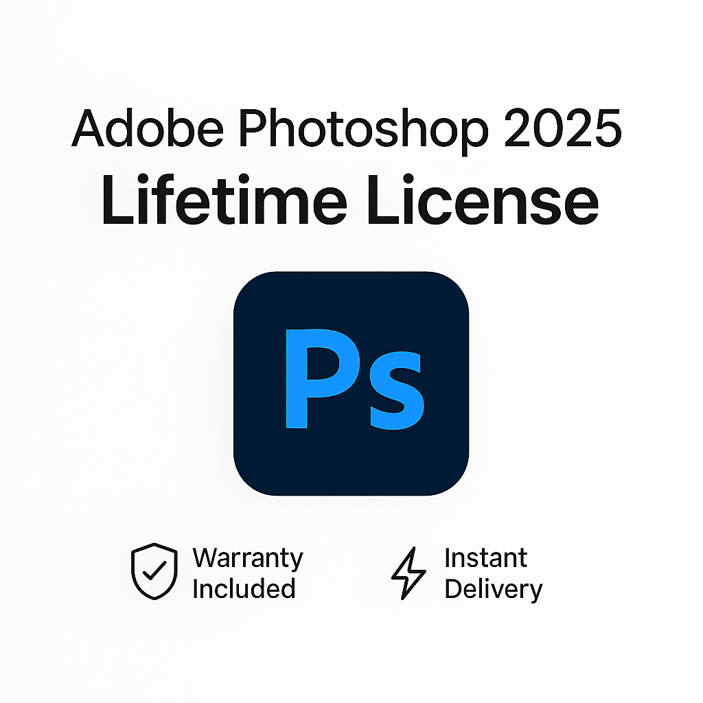 Adobe Photoshop 2025 One-time purchase License For Windows