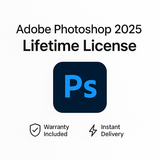 Adobe Photoshop 2025 One-time purchase License For Windows