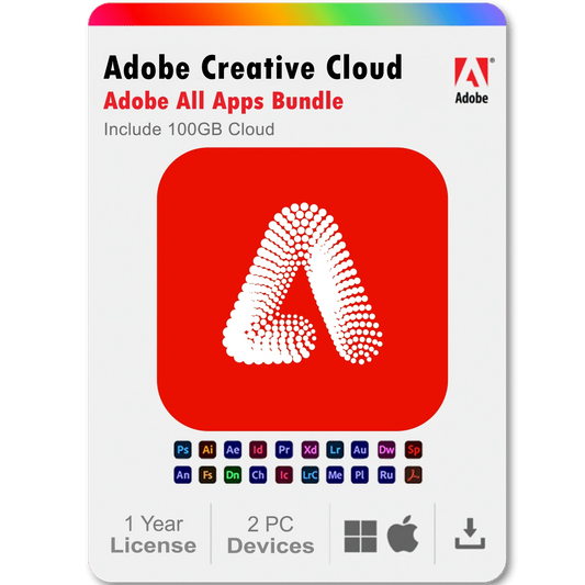 Adobe Firefly 2025 1 Year Subscription All Adobe Creative Cloud Apps Bundle