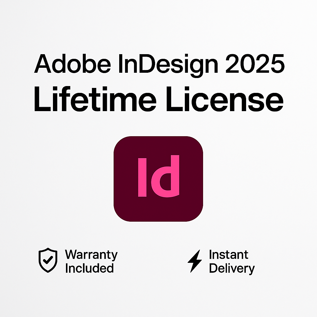 Adobe InDesign 2025 One-time purchase License For Windows