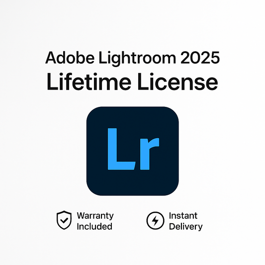 Adobe Lightroom 2025 One-time purchase License For Windows