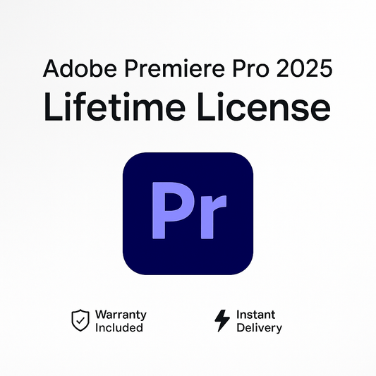 Adobe Premiere Pro 2025 One-time purchase License  For Windows