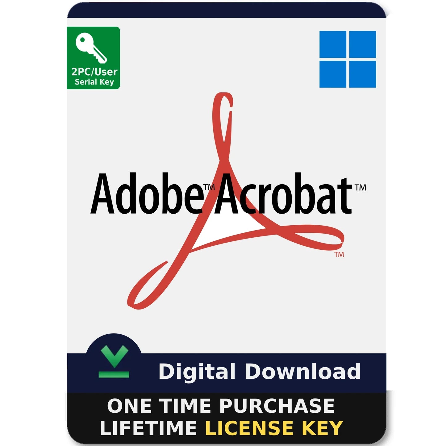 Adobe Acrobat XI One-time purchase License Key for Windows